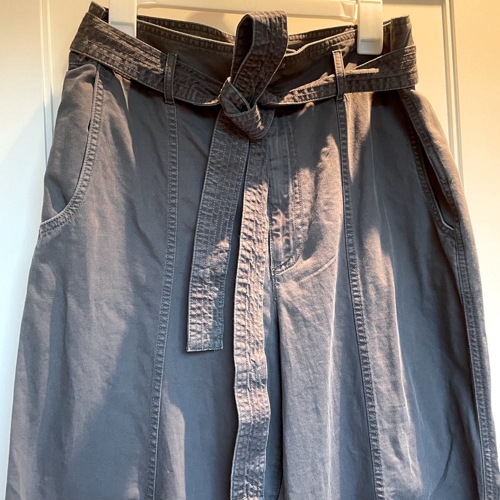 Gap gray, cropped khakis size 12